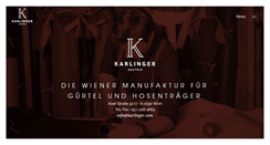 Desktop Screenshot of karlinger.com