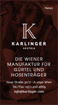 Mobile Screenshot of karlinger.com